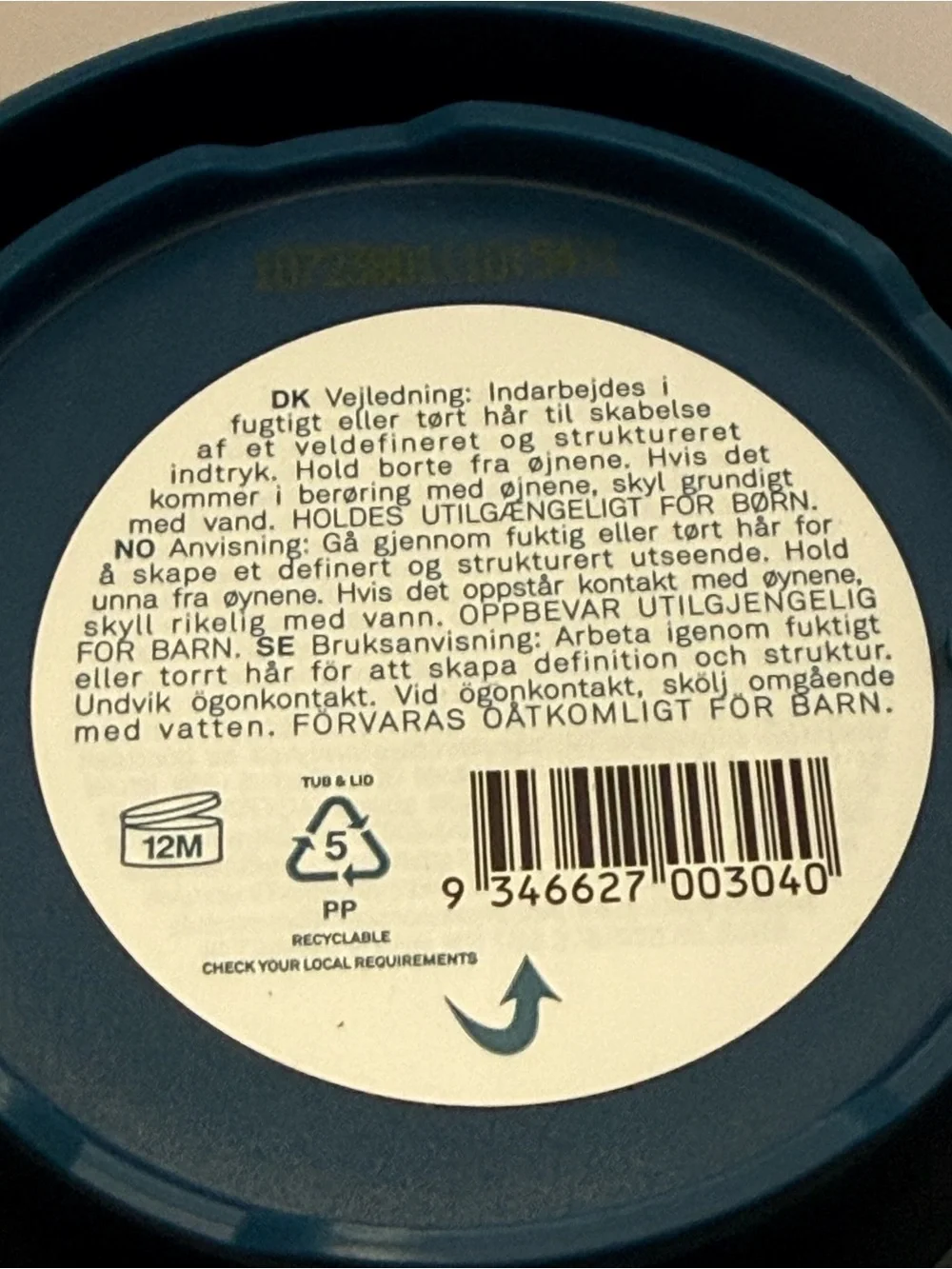 Strong Hold Styling Paste - Blue